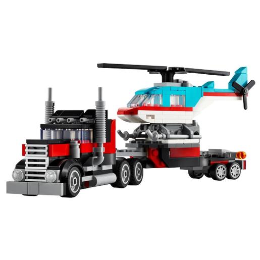 LEGO Creator - Camión plataforma con helicóptero - 31146