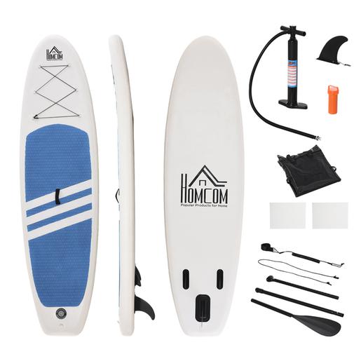 Homcom - Tabla de paddle surf hinchable Azul y Blanco