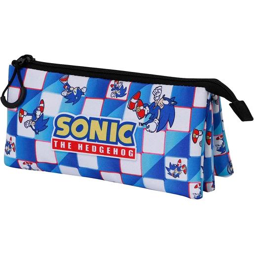 Sonic - Portatodo triple azul Sonic The Hedgehog