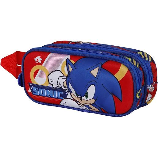 Sonic - Estuche Portatodo 3D Doble Sega de Sonic The Hedgehog 