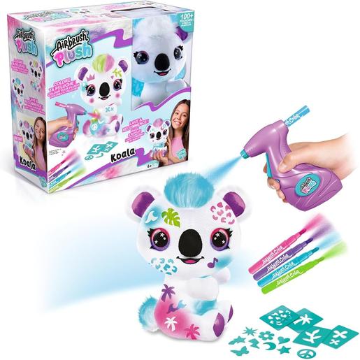 Canal Toys - Peluche Koala personalizable con rotuladores y plantillas de Airbrush Plush ㅤ