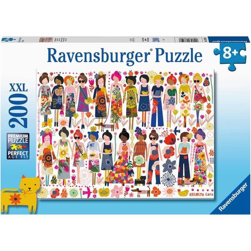Ravensburger - Puzzle XXL de 200 piezas de amigas y flores 