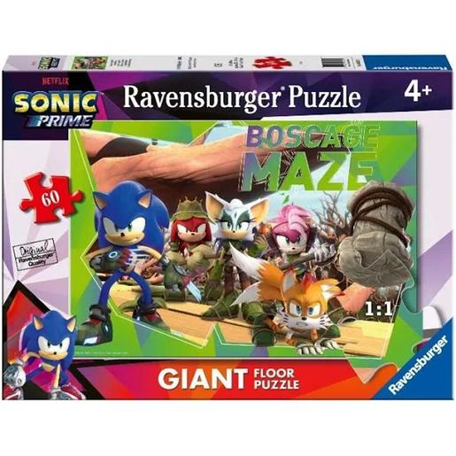 Ravensburger - Puzzle gigante Sonic, colección 60 piezas suelo ㅤ