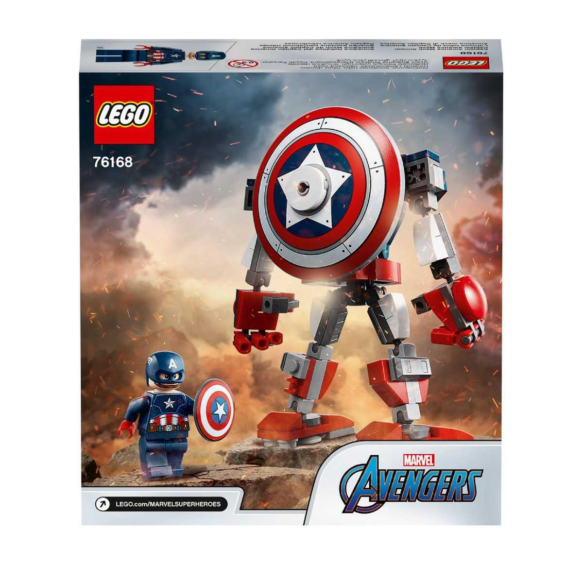 LEGO Marvel Los Vengadores- Armadura Robótica del Capitán América - 76168 |  LEGO | Toys"R"Us España