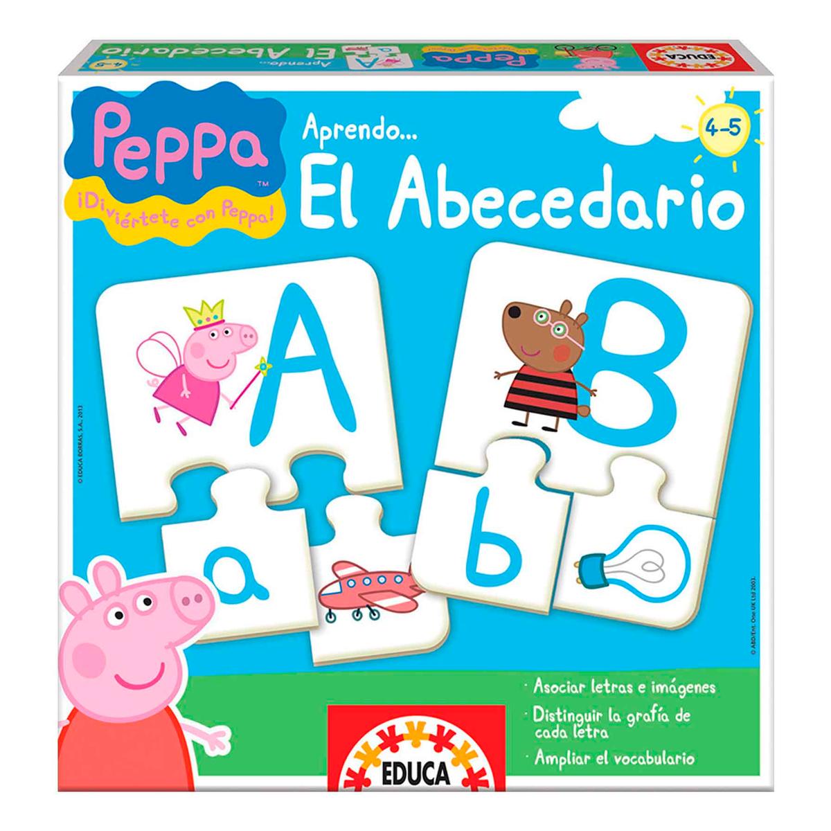 Educa Borrás - Peppa Pig - Puzzle Aprendo el Abecedario | Juegos Educativos  | Toys"R"Us España