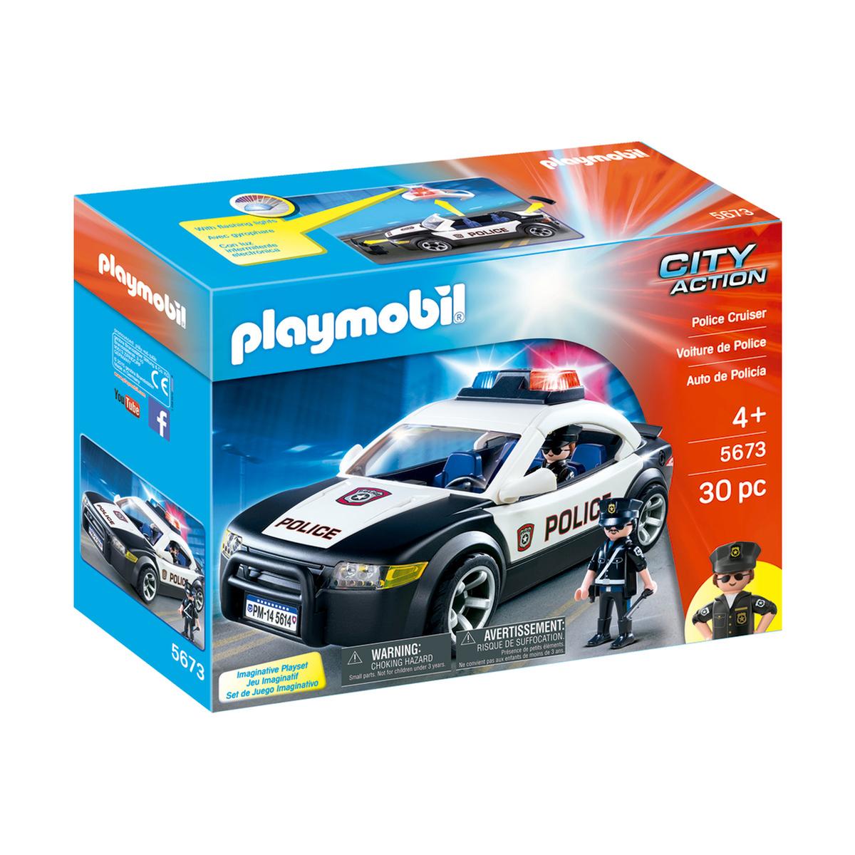 Playmobil - Coche Policía Cruiser - 5673 | City Action Policia | Toys"R"Us  España