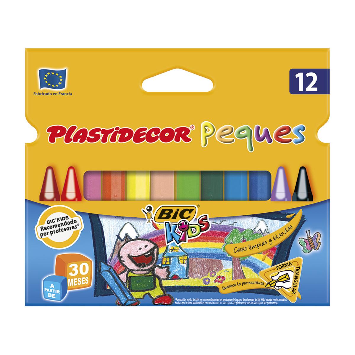 Bic - Plastidecor 12 Triangular Kids | Lapices Y Bolígrafos | Toys"R"Us  España