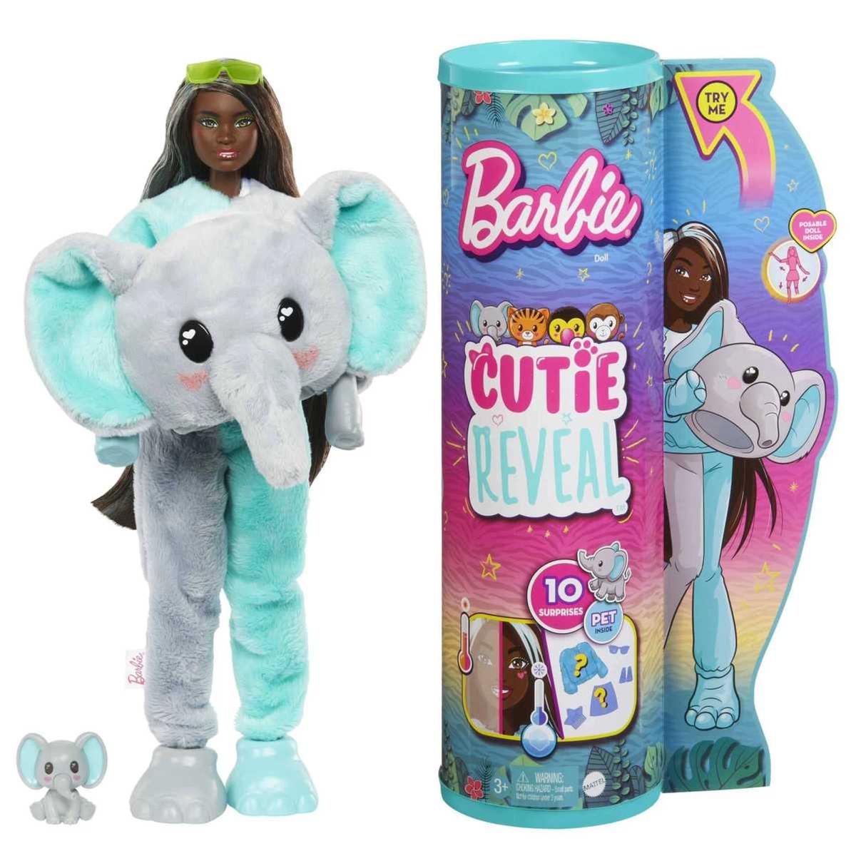 Barbie - Muñeca articulada Cutie Reveal Elefante con mascota y accesorios  sorpresa ㅤ | Muñecas Tv | Toys"R"Us España
