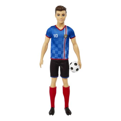 Barbie - Muñeco Ken Futbolista Camiseta Azul