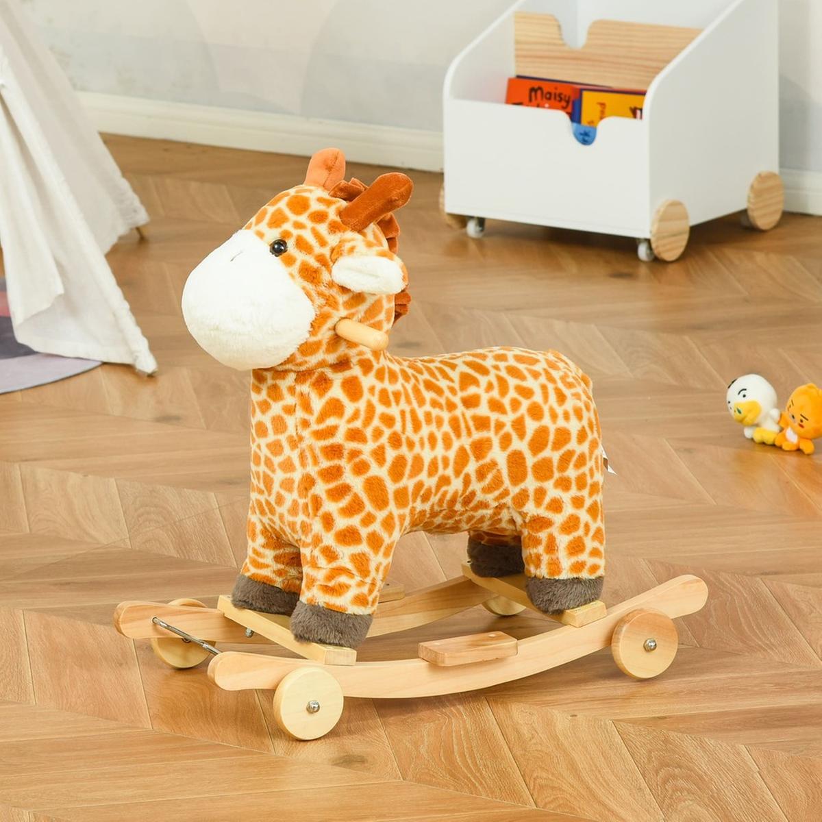 Homcom - Caballito balancín jirafa | Caballo Balancin | Toys"R"Us España