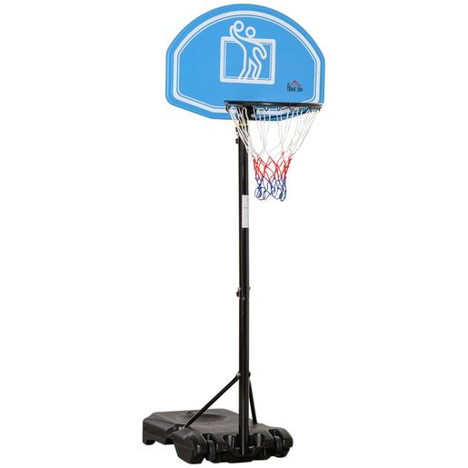 Homcom - Canasta de baloncesto de pie ajustable de 160-210 cm