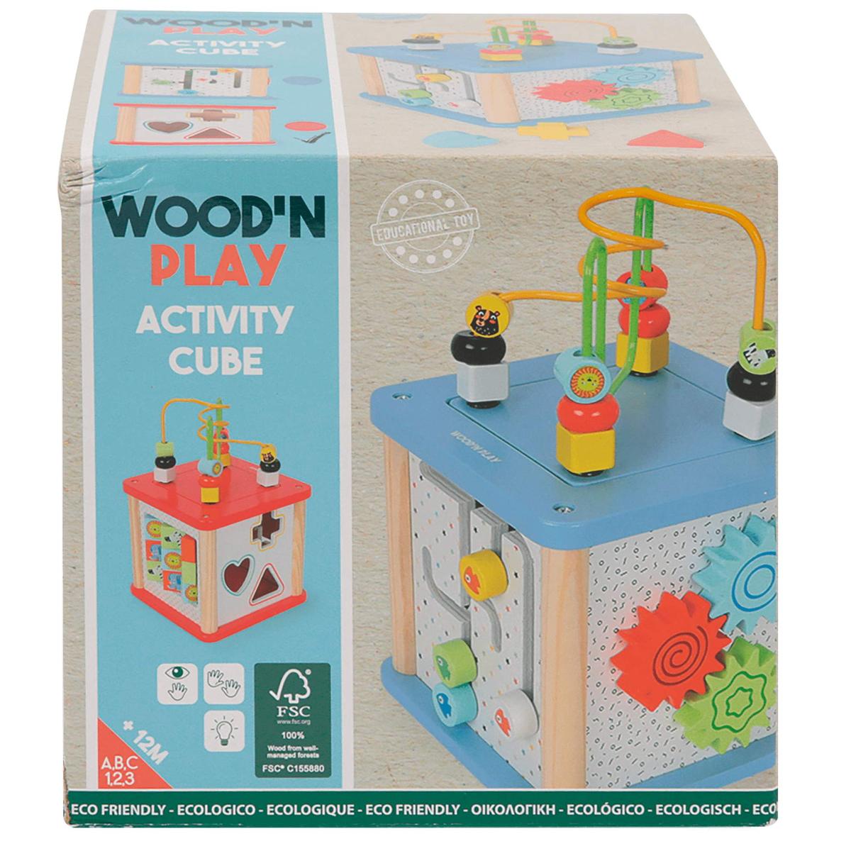 WoodnPlay - Cubo de actividades de madera 5 en 1 | Wood'n'Play | Toys"R"Us  España