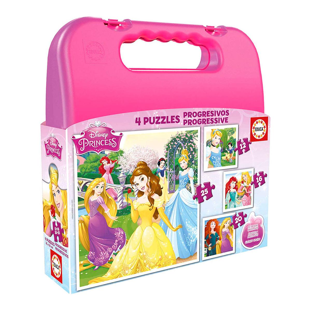 Educa Borrás - Princesas Disney - Maleta Puzzles Progresivos | Puzzle Hasta  49 Pzas | Toys"R"Us España