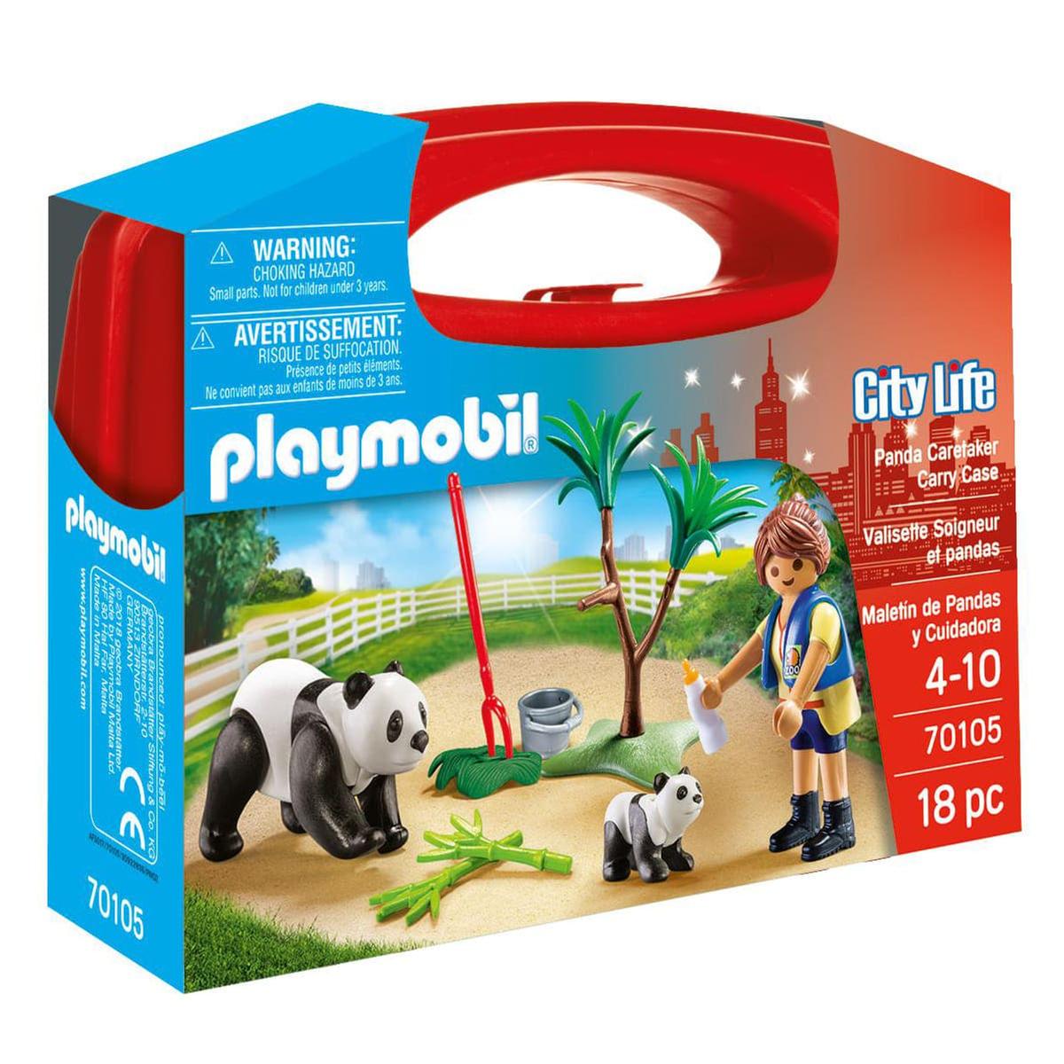 Playmobil - Maletín cuidadora pandas 70105 | City Life Vida En La Ciudad |  Toys"R"Us España