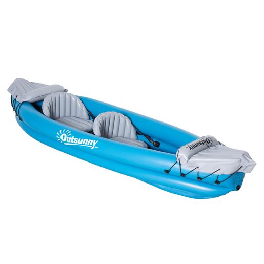 Outsunny - Kayak hinchable para 2 personas Azul