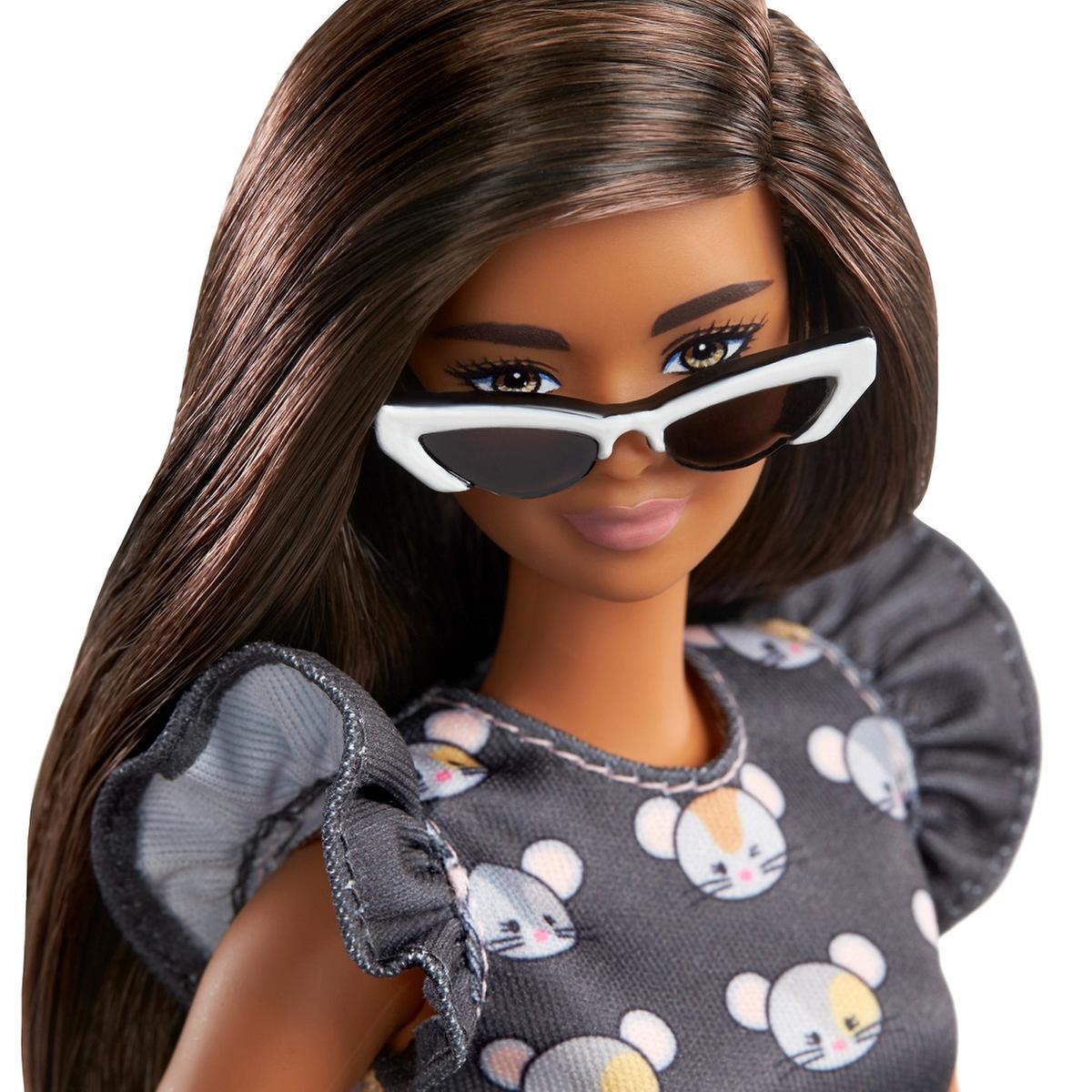 Barbie - Muñeca Fashionista - Vestido Estampado Ratoncitos | Fashionistas |  Toys"R"Us España