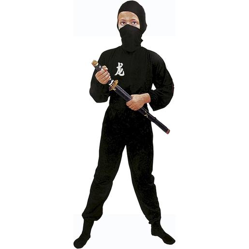 Fato de Ninja preto para crianças S ㅤ