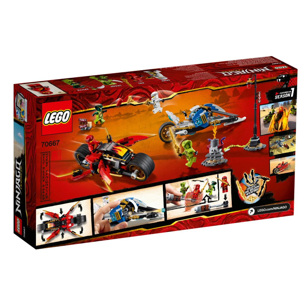 LEGO Ninjago - Moto Acuchilladora de Kai y Motonieve de Zane - 70667 | Lego  Ninjago | Toys"R"Us España