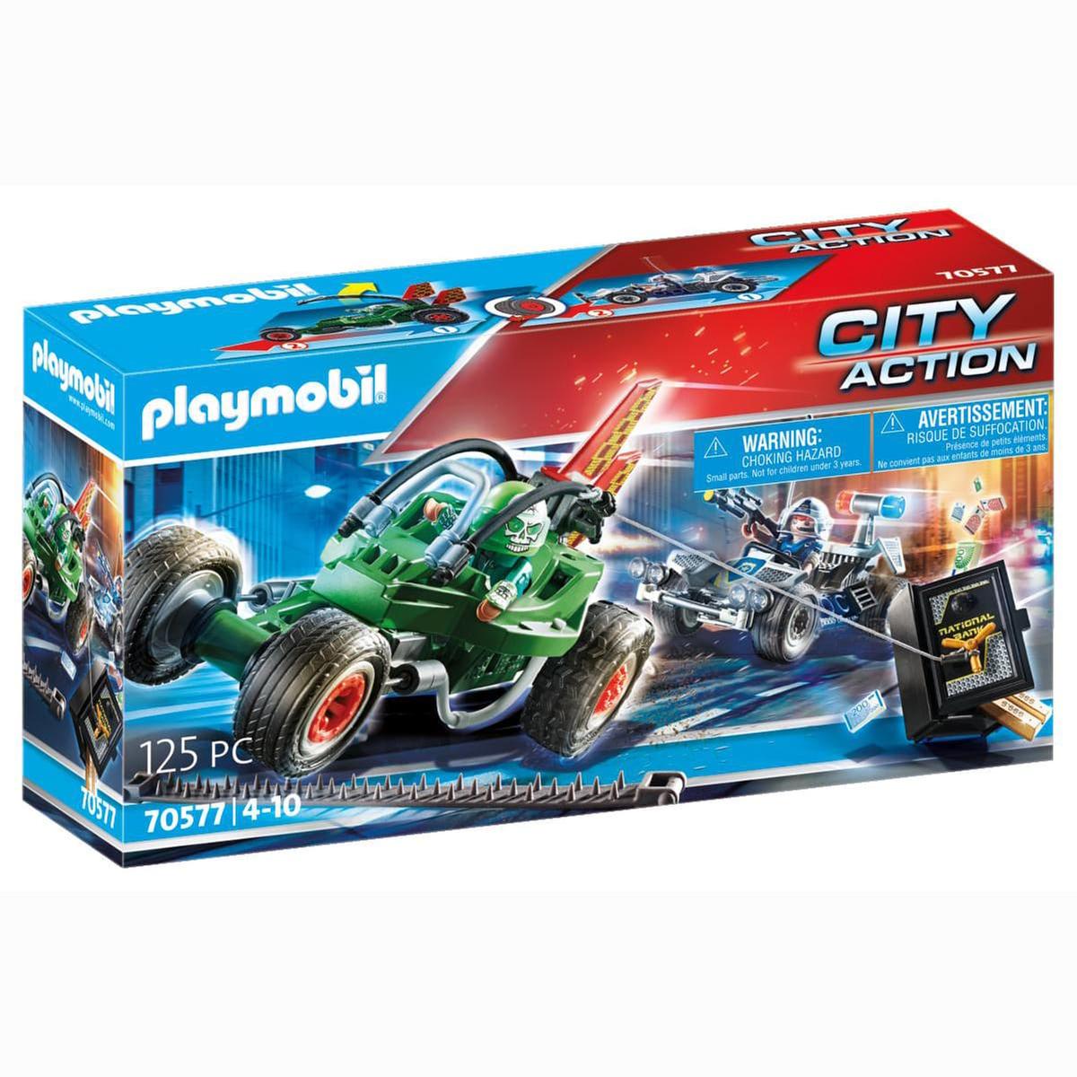 Playmobil - Kart Policial: persecución ladrón de caja fuerte | City Action  Policia | Toys"R"Us España