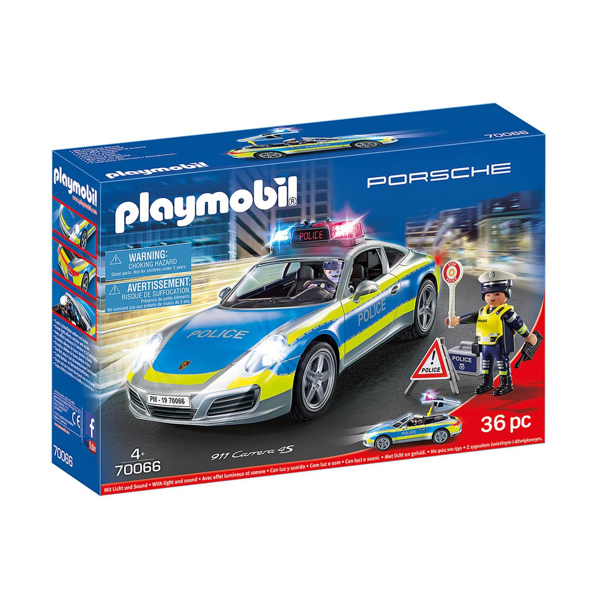 Playmobil - Porsche 911 Carrera Policía (70066) | City Action Policia |  Toys"R"Us España