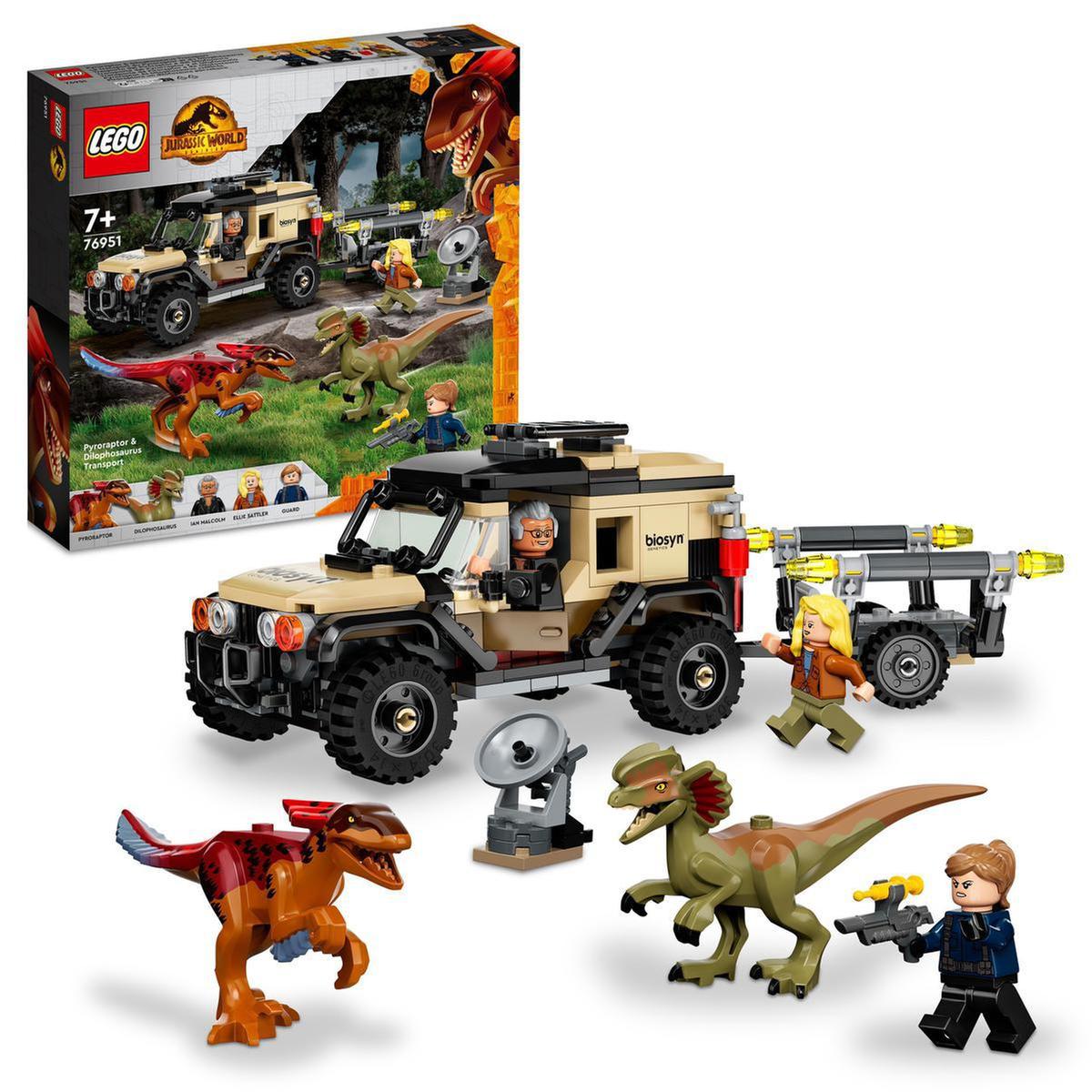 LEGO Jurassic World - Transporte del Pyrorraptor y el Dilofosaurio - 76951  | Lego Dino | Toys"R"Us España