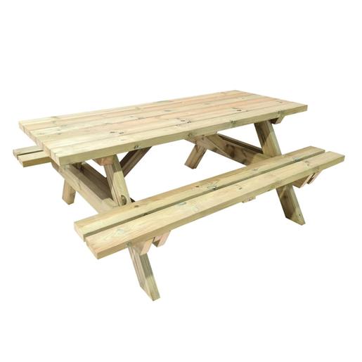 Mesa de picnic de madera Munich L 180 cm