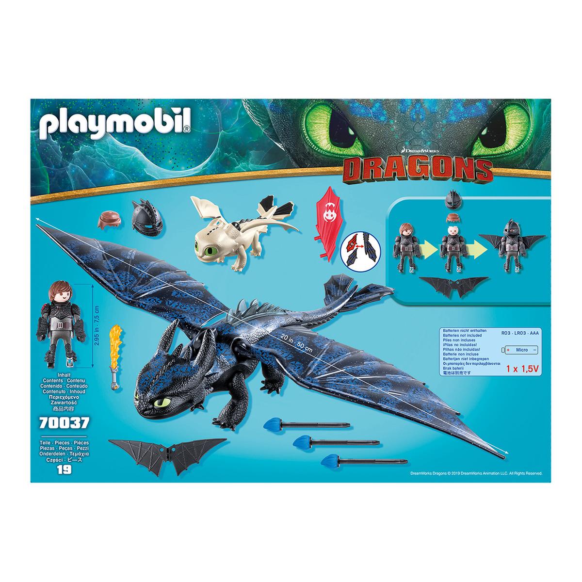 Playmobil - Hipo y Desdentado con Bebé Dragón - 70037 | Dragones |  Toys"R"Us España