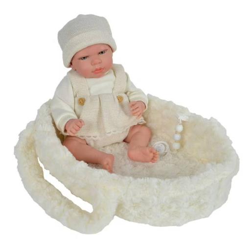 Love Bebé - Bebé reborn Ivory 40 cm con capazo