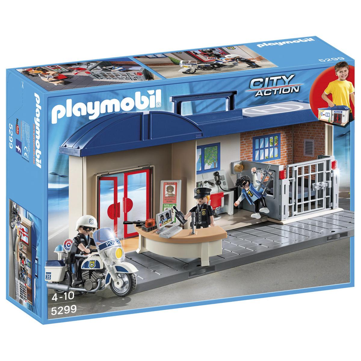 Playmobil - Estación de Policía Maletín - 5299 | City Action Policia | Toys" R"Us España