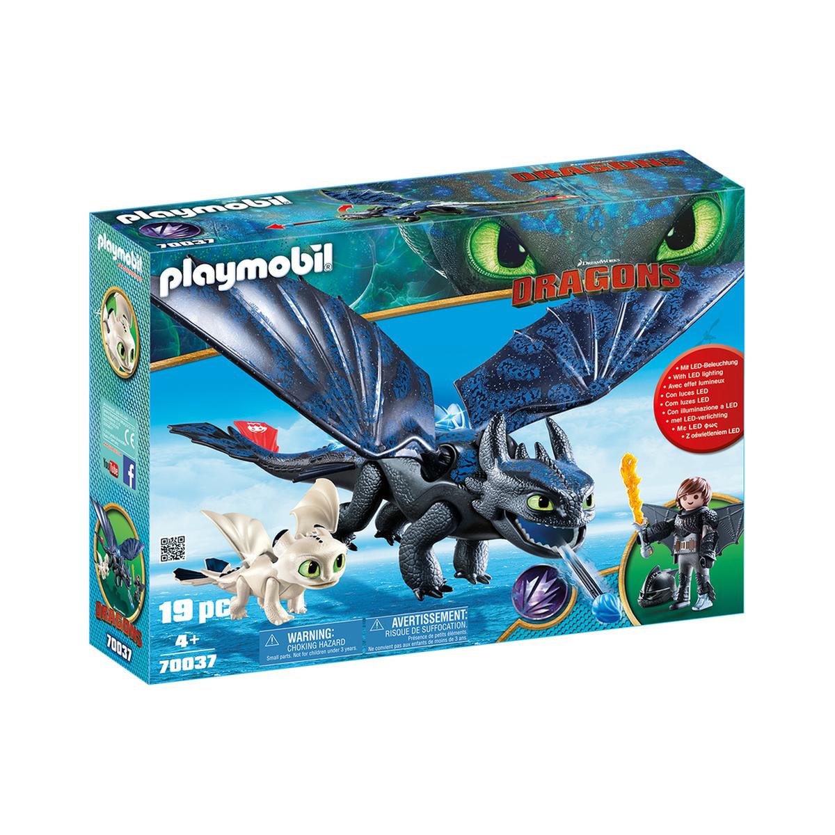 Playmobil - Hipo y Desdentado con Bebé Dragón - 70037 | Dragones | Toys"R"Us  España