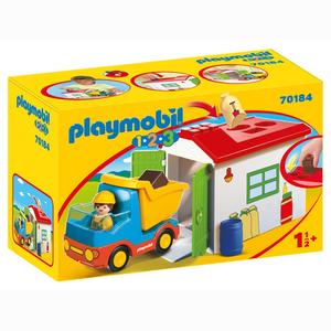 Playmobil - 1.2.3 Camión con Garaje 70184