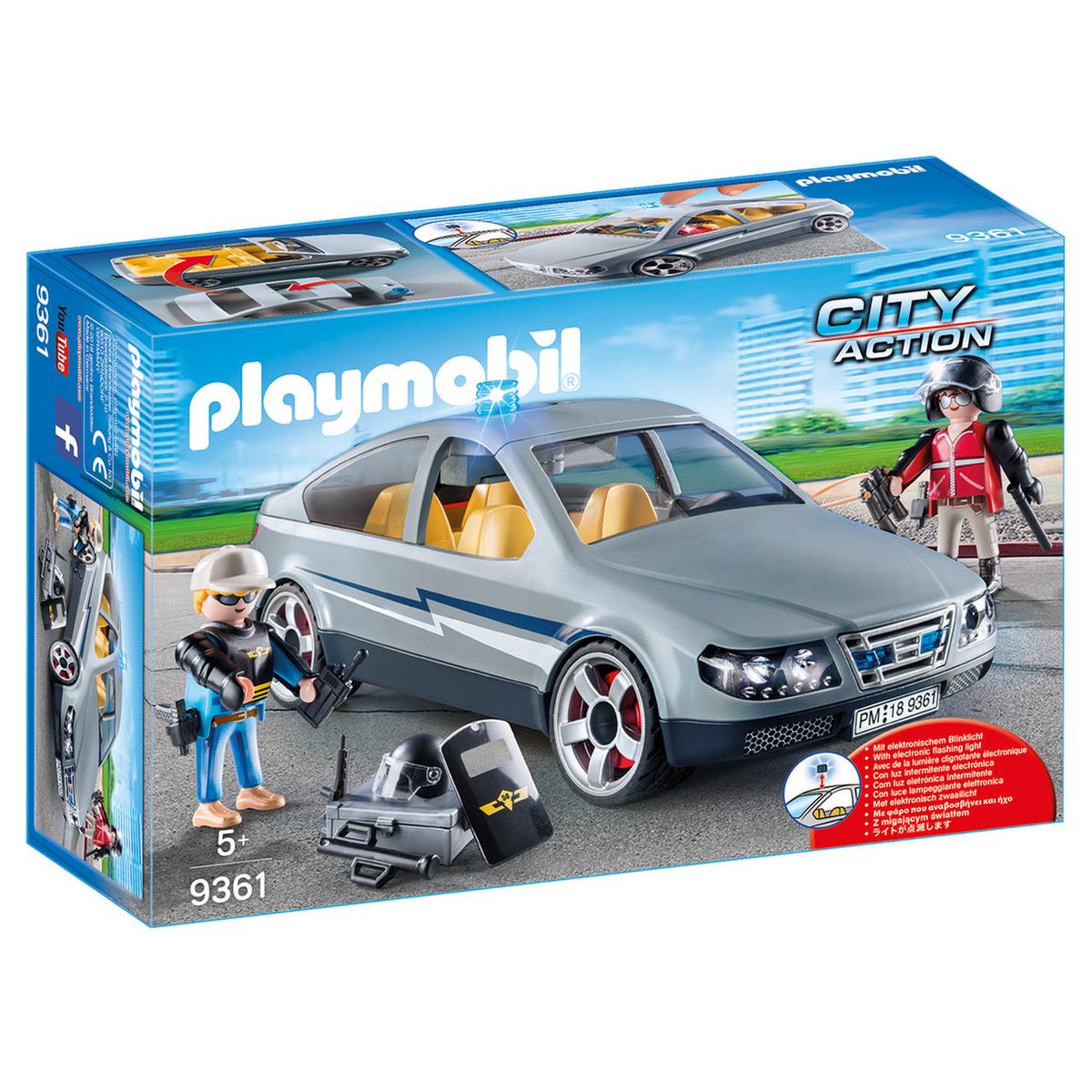 Playmobil - Coche Civil de las Fuerzas Especiales - 9361 | City Action  Policia | Toys"R"Us España