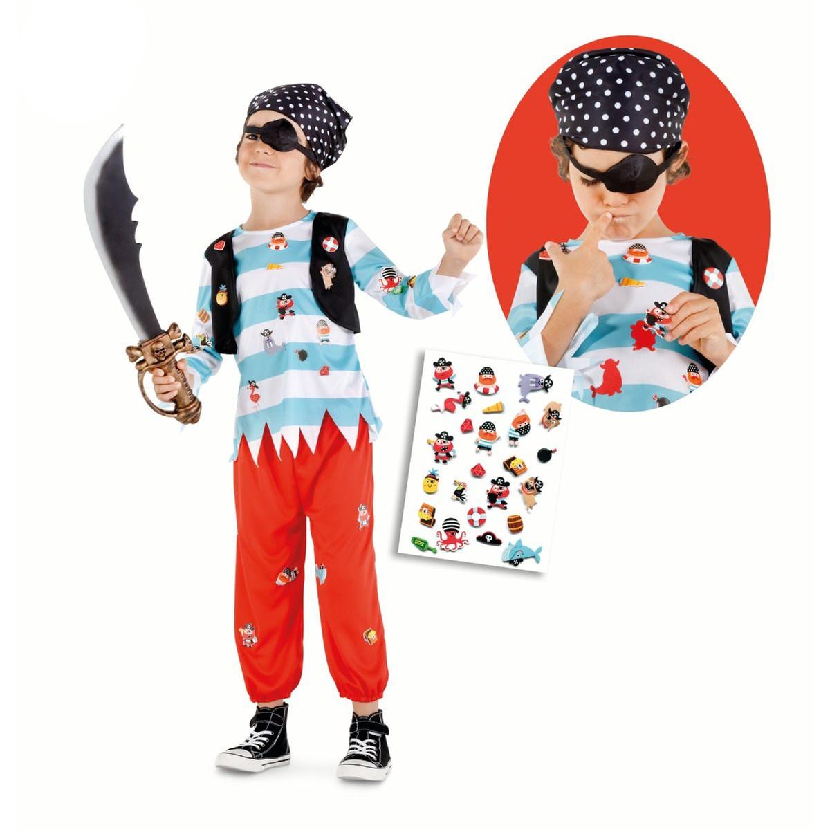 Disfraz infantil - Pirata pegatín 3-4 años | Carnaval Disfraz Niño |  Toys"R"Us España