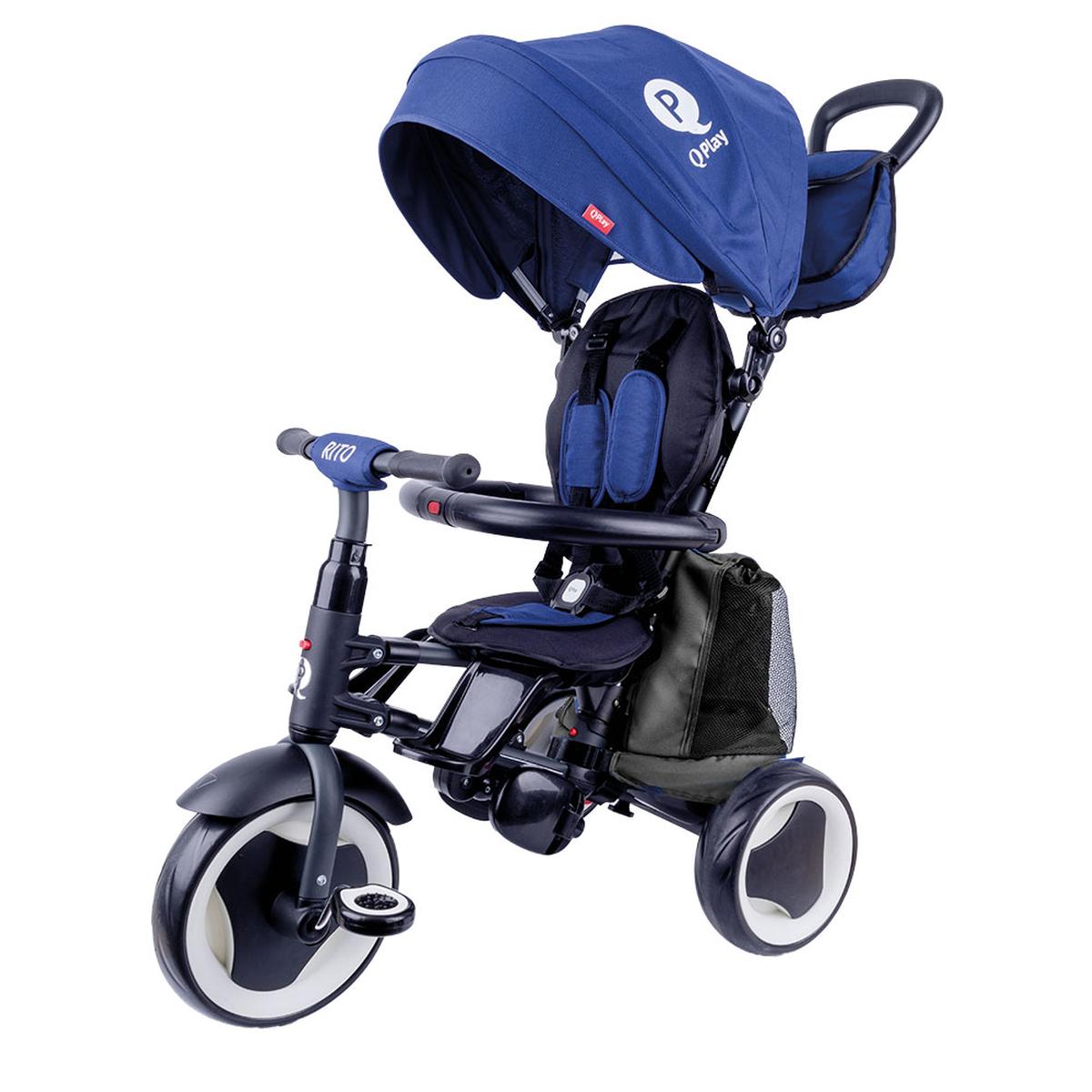 Triciclo QPlay Rito plegable Azul con bolso gris | Triciclos | Toys"R"Us  España