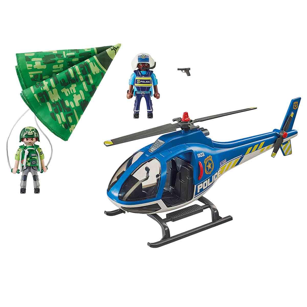 Playmobil - Helicóptero de Policía: Persecución en Paracaídas - 70569 |  City Action Policia | Toys"R"Us España
