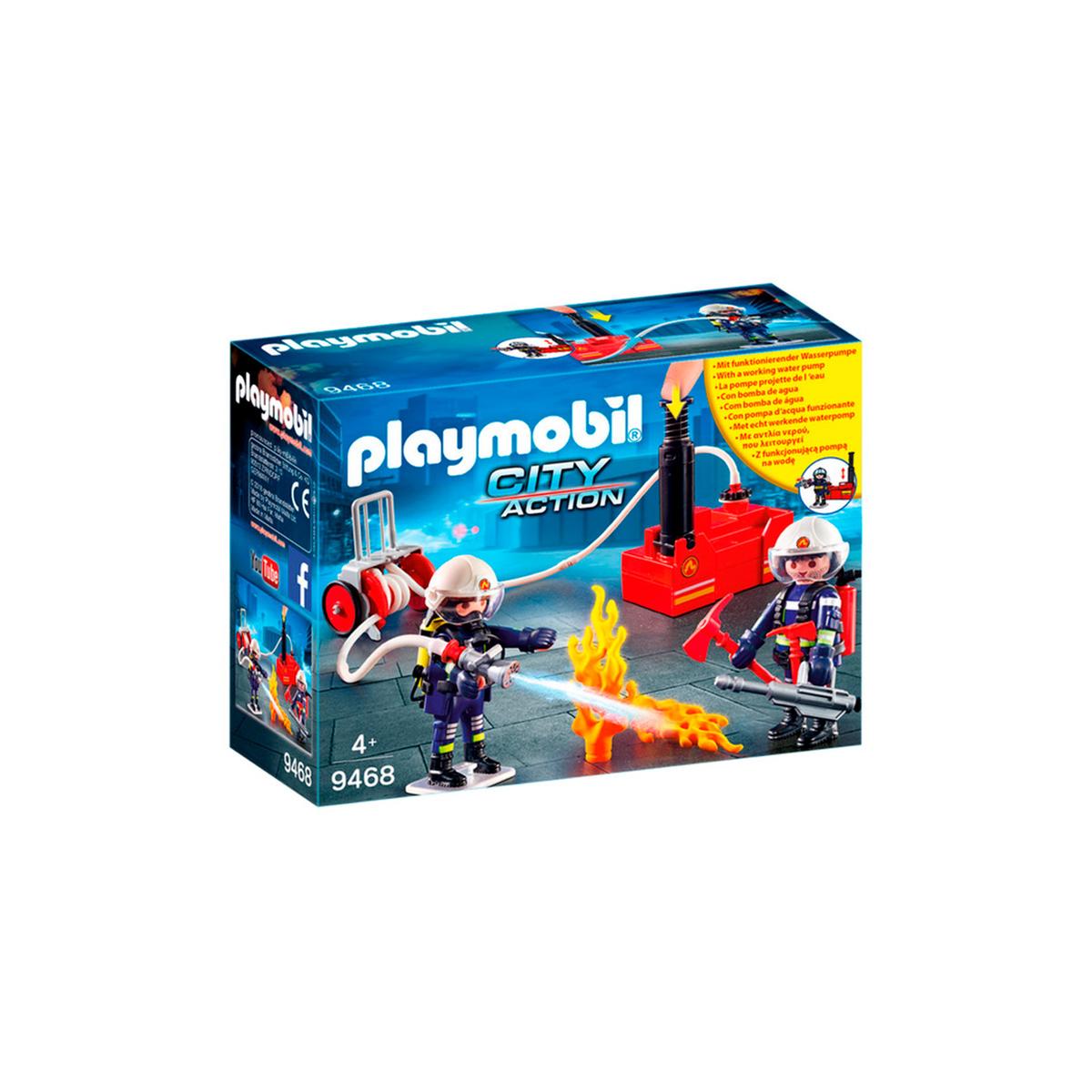 Playmobil - Bomberos con Bomba de Agua - 9468 | City Action Bomberos |  Toys"R"Us España