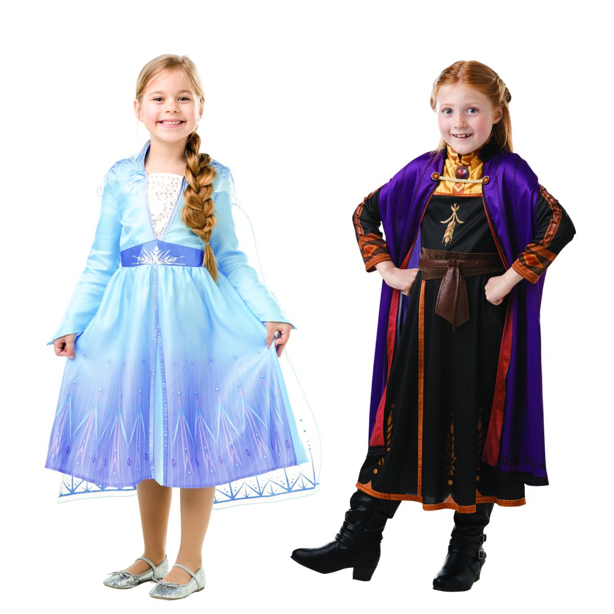 Frozen - Disfraz Infantil - Pack 2 Disfraces Elsa y Anna Frozen II 5-6 años  | Dp Disfraces Frozen | Toys"R"Us España