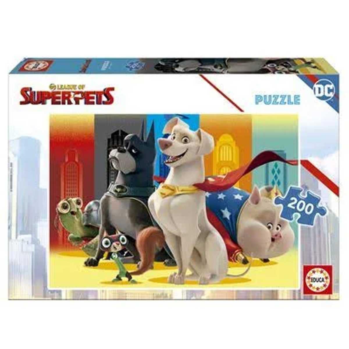 Liga de Super-Mascotas: rompecabezas de 200 piezas grandes, tamaño montado  40 x 28 cm | Puzzle 200+ Pzas | Toys"R"Us España
