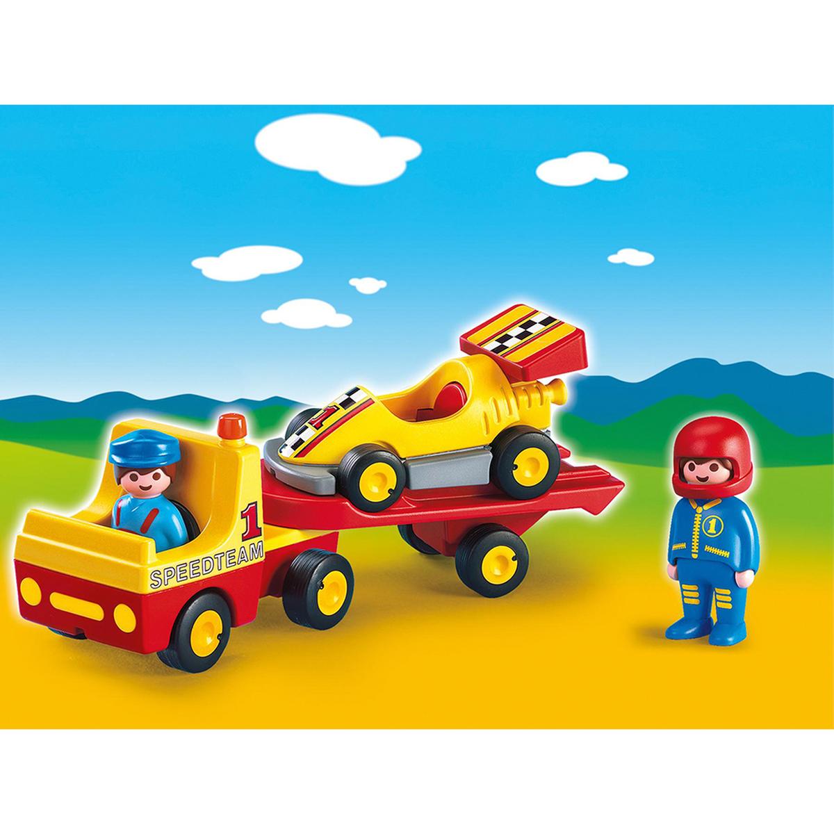 Playmobil 1.2.3 - Coche de Carreras con Camión - 6761 | Playmobil 123 |  Toys"R"Us España