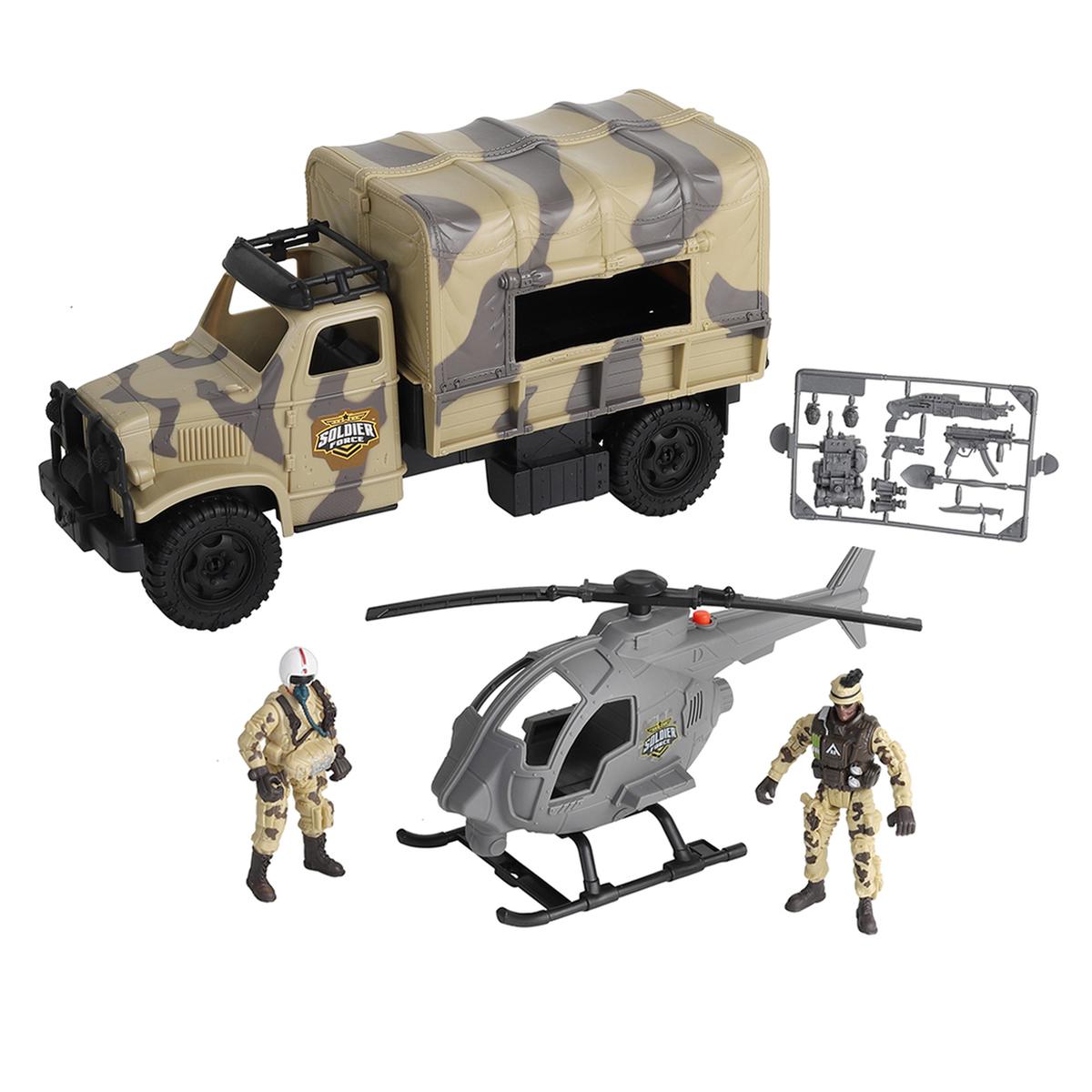 Soldier Force - Set Camión y Helicóptero de Combate | True Heroes Militar |  Toys"R"Us España