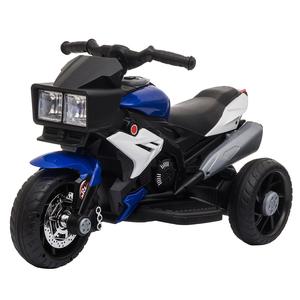 Homcom - Moto eléctrica batería 3 ruedas Trimoto Negro y Azul