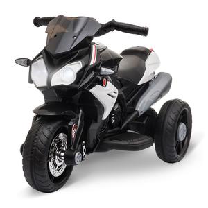 Homcom - Moto eléctrica batería 3 ruedas Trimoto Negro y Blanco