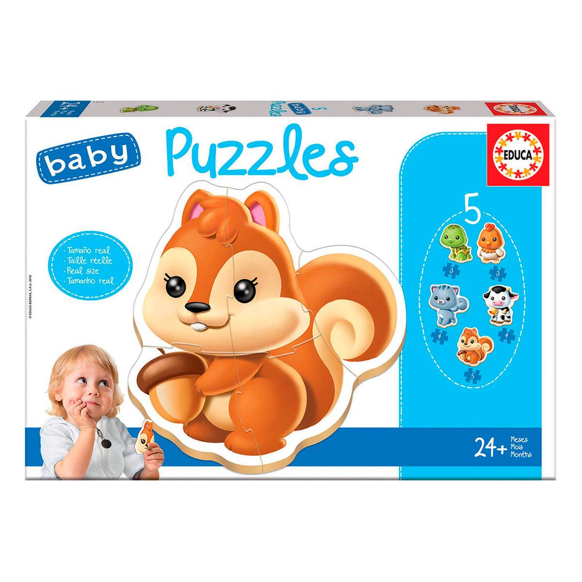 Educa Borrás - Animales - Baby Puzzle | Primer Rompecabezas Bebé |  Toys"R"Us España