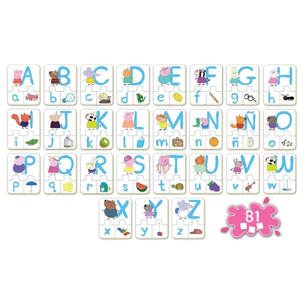 Educa Borrás - Peppa Pig - Puzzle Aprendo el Abecedario | Juegos Educativos  | Toys"R"Us España