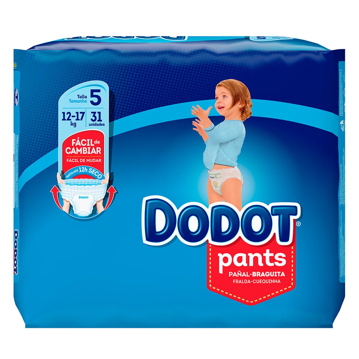 Dodot - Pañales Pants T5 (12-17kg) 31 Unidades | Pañal Noche | Toys"R"Us  España