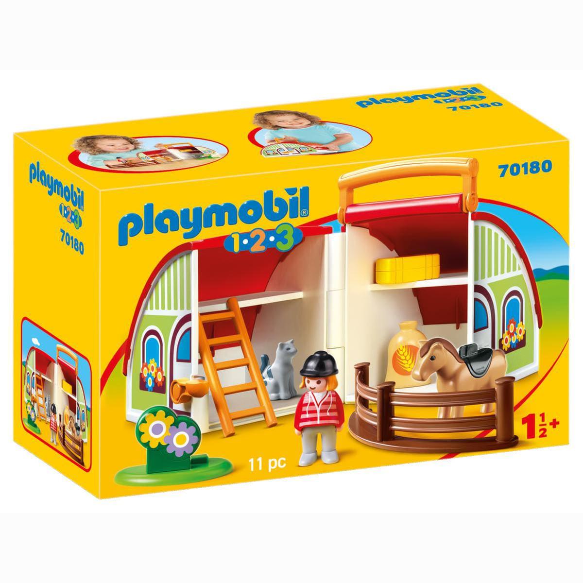 Playmobil - 1.2.3 Mi Primera Granja Maletín | Playmobil 123 | Toys"R"Us  España