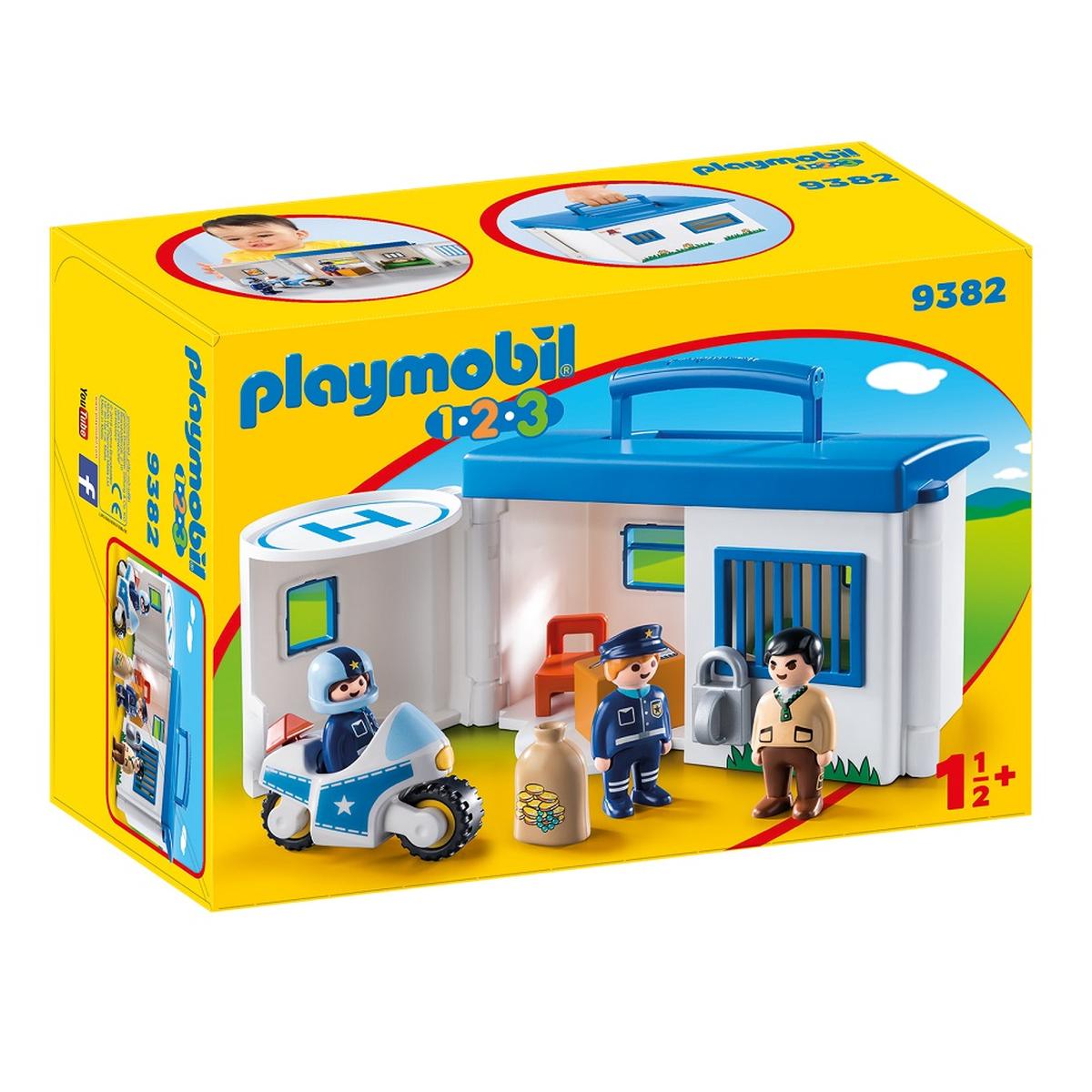 Playmobil 1.2.3 - Maletín Comisaría de Policía - 9382 | Toys R' Us |  Toys"R"Us España