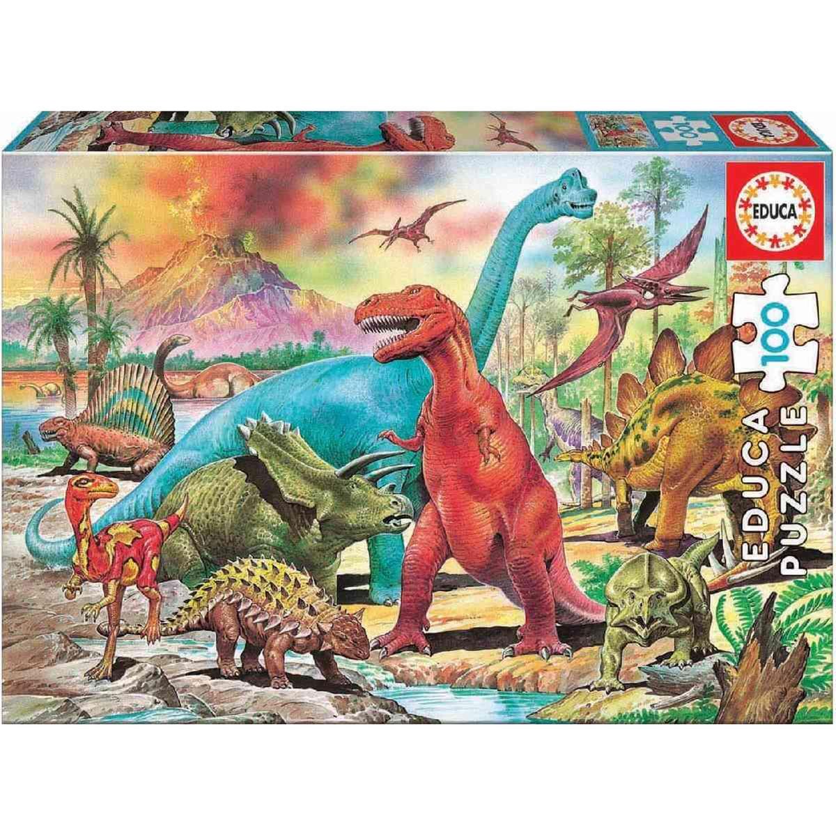 Educa Borrás - Dinosaurios - Puzzle 100 piezas | Puzzle 100+ Pzas |  Toys"R"Us España