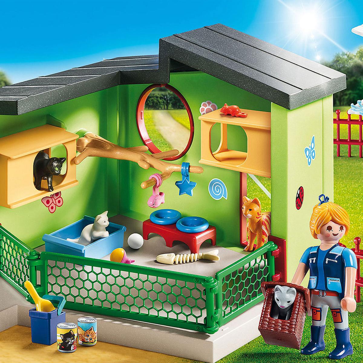 Playmobil - Refugio para Gatos - 9276 | City Life Clinica Veterinaria |  Toys"R"Us España