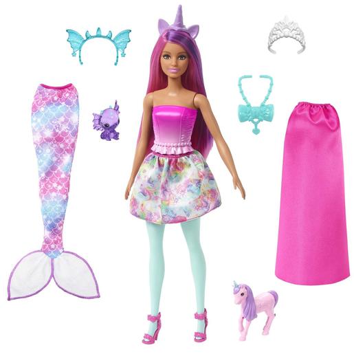 Barbie - Muñeca Dreamtopia con ropa y accesorios de sirena, unicornio y  princesa ㅤ | Dreamtopia | Toys"R"Us España